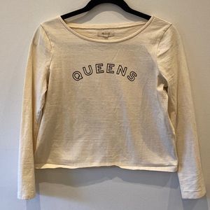Madewell QUEENS long sleeve top XS
